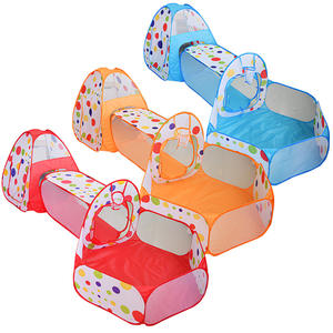 Tente de jeu pliable pour adultes 100% polyester <span class=keywords><strong>avec</strong></span> tunnel pour <span class=keywords><strong>piscine</strong></span> à balles océaniques, toutes saisons, voyage - Product Image 3