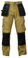 Pantalon de travail personnalisé de taille parfaite alternative kaki et gris et noir Pantalon de travail de construction et de charpentier avec genouillère