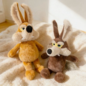 Peluche Lupo a Coda Lunga, Giocattolo di Peluche Lupo Grigio, Regalo per Bambini, Bambola per Macchina Artiglio - Product Image 1