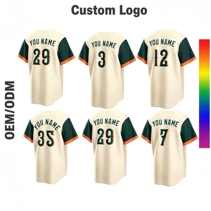 Jersey Baseball Kota Kualitas Terbaik 2026 Bahan Bernapas Cepat Kering Bordir 3D 220g Poliester Jahitan Rapi Seragam Olahraga Tim AS S-3XL - Product Image 1