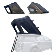 Prix usine Triangle léger coque dure tente de toit pour voiture tente de toit triangulaire en aluminium Camping tente de toit de voiture