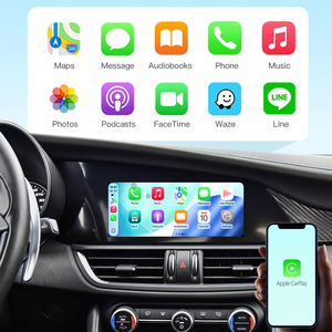 Adaptador Inalámbrico Apple CarPlay y Android Auto para <span class=keywords><strong>Alfa</strong></span> Romeo Giulia 2017-2019, Mirror Link, AirPlay, Plug and Play, Siri, <span class=keywords><strong>Google</strong></span> - Product Image 3