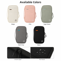 Porte-passeport RFID personnalisé avec logo pour organiser les documents de voyage, porte-cartes de crédit mince anti-vol pour hommes et femmes