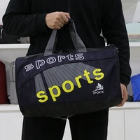 Sac de sport unisexe personnalisé avec logo, fermeture éclair, imperméable, durable, multifonctionnel, pour la salle de sport/les voyages, utilisation en plein air