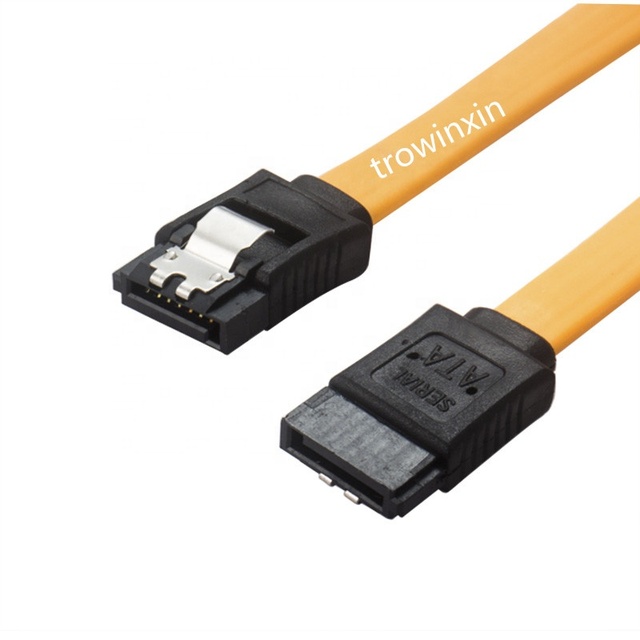 SATA III 6.0 Gbps with Latch 7pin Sata Data Cable Compatible for SATA HDD, SSD, CD Driver, CD Writer