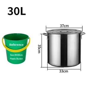 Marmite en acier inoxydable personnalisée, casseroles de cuisine multifonctions à Induction commerciale, ensembles d'ustensiles de cuisine, pour soupe et Stock, bricolage