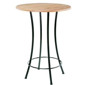 Luxury Solid Metal Frame Industrial Furniture Natural Top Wooden <b>Table</b> for Home Hotel Restaurant Coffee Shop for <b>Bar</b> Areas - Product Image 6