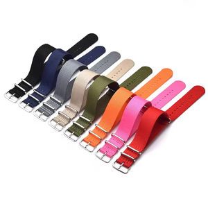 حزام ساعة من النايلون المنسوج عالي الجودة بعرض 18 مم و20 مم و22 مم و24 مم، متعدد الألوان مع إبزيم PVD - Product Image 6