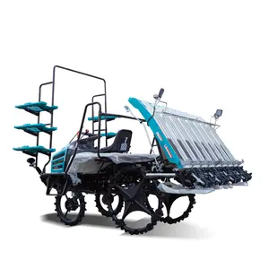 Buen precio 2ZG-8D1 Ride type arrozal trasplantadora máquina de plantación 4 filas precio sembradora de arroz sembradora máquina de plantación