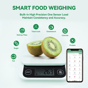 Welland 스마트 전자 주방 저울 다기능 디지털 스테인레스 스틸 저울 배터리 전원 무게 측정 - Product Image 5