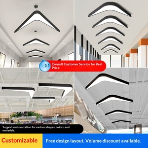 Lámparas Colgantes LED Comerciales de Acero Inoxidable con Control Táctil, Diseños Únicos, Forma de Flecha de Cola de Golondrina, para Gimnasios y Salas de Juegos - Product Image 5