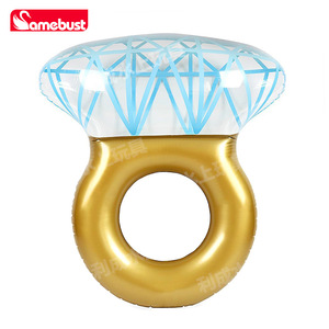 Amebust Bouée de bain gonflable en PVC en forme de diamant, jouet aquatique pour fête au bord de la piscine, unisexe - Product Image 4