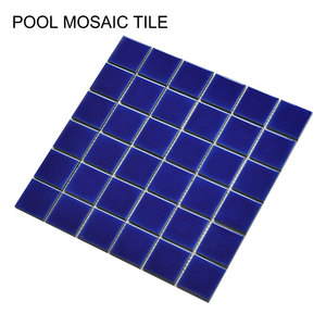 Mosaico in Ceramica Porcellanata Moderna Blu Scuro Classico per Bordi e Pavimenti di Piscine - Product Image 6