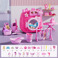 Machine à laver électrique à tambour grand format avec fonction de simulation, pour le lavage de chaussettes, jouet de jeu d'imitation pour enfants