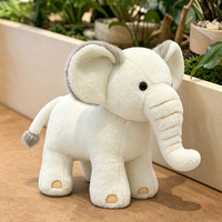 Boneka Gajah Empuk Bahan Plush, Bantal Hewan Lucu untuk Anak, Grosir, Cocok untuk Mesin Cakar dan Mesin Koin Arcade, Ukuran Besar