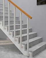 Garde-corps de sécurité domestique de luxe à montage latéral, design moderne, en fer forgé, pour balcons et escaliers de grenier et de villa