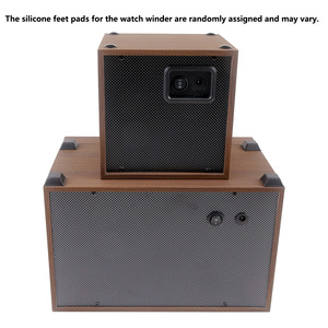 <span class=keywords><strong>Caja</strong></span> Protectora Impermeable para Relojes con 4 Ranuras, Automática, de Madera de Nogal, con Luz LED Azul, Resistente al Polvo y a los Golpes - Product Image 4