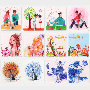 Cartoon pattern <b>hooks</b> for kitchens and bathrooms, printed and traceless <b>hooks</b>, creative no-drill metal adhesive <b>hooks</b> for doors. - Product Image 1