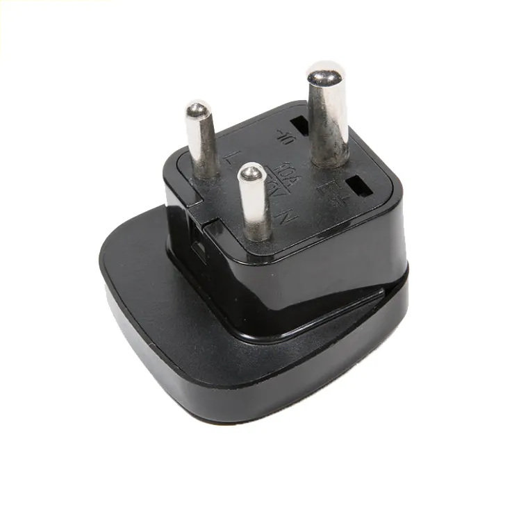 Hot selling professional universal to india 3 pin plug adapter for travel