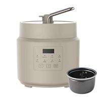 Olla Arrocera Eléctrica a Presión 2L 700W Multifunción Digital con Olla Interior Antiadherente, Función Mantener Caliente y Temporizador 220-240V