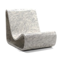 Fauteuil d'appoint incurvé moderne pour salon, hôtel ou réception