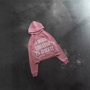 Sudadera con Capucha y Cremallera Gravvi Custom Street Culture, Corta, Informal y Personalizada para Hombre - Product Image 3
