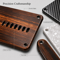 Kit de couvercles décoratifs personnalisés pour guitare OEM en fibre de carbone, bois stratifié, résine G10, tirants de truss rod et plaques de cavité – Fabrication usine