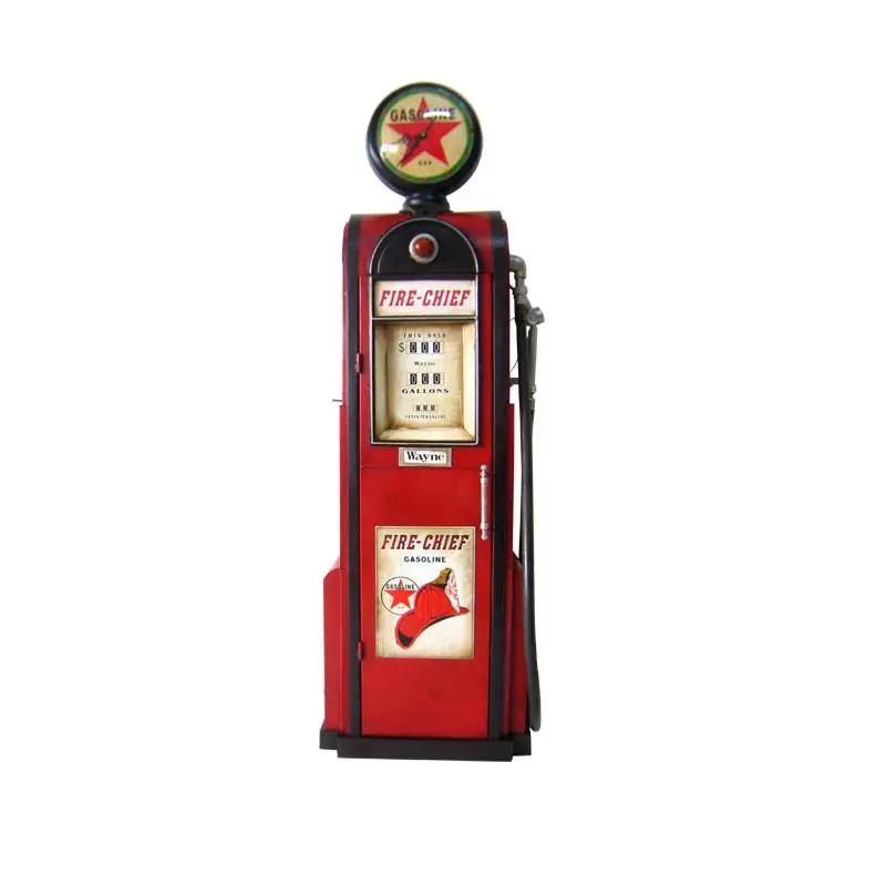 handmade gas pump storage model decor fuel browers
