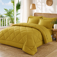 Ensemble de couette matelassée moelleuse de haute qualité, couleurs unies, couette épaisse, ensemble de literie, couette personnalisée de poids élevé, toutes saisons