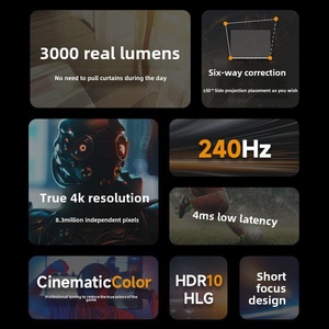 โปรเจคเตอร์เกมมิ่ง <span class=keywords><strong>BenQ</strong></span> TK700ST: 4K, ระยะฉายสั้น, 3000 ลูเมนส์, ความหน่วงต่ำ 4ms โฮมซีเนม่า - Product Image 4