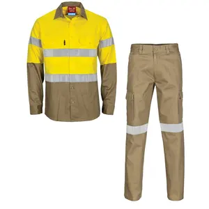 EN11612 NFPA2112 Reflective Safety 100% Cotton FR Flame Retardant Fire Proof Workwear Shirts And Pants