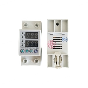 Protectores de Sobretensión y Baja Tensión con Retorno Automático, 40A 63A 220V, Protectores de Límite de Voltaje y Corriente con Pantalla Digital Dual LED - Product Image 2