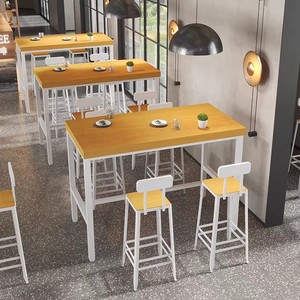 Juego de <span class=keywords><strong>Mesa</strong></span> y Sillas Cuadradas Pequeñas de Madera Sólida Americana para Cafetería y Tienda de Té con Leche, Personalizable - Product Image 2