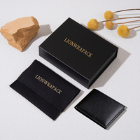 Boîte d'expédition en carton ondulé LionwrapacK pour l'e-commerce, boîte d'expédition personnalisée pour l'emballage de portefeuilles avec logo en feuille d'or