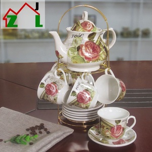 Độc Đáo 13 Cái Ưa Thích Nhà Hàng Cà Phê Gốm Chén Đĩa Bộ Ấm Trà - Product Image 2