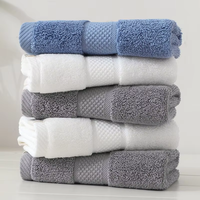 Serviette de bain en coton de luxe brodé Logo personnalisé pour hôtel Spa Resort Premium cadeau doux absorbant ensemble de serviettes en gros