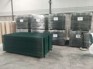 Valla de malla de alambre soldada de Pvc verde de alta calidad, tipos de sistema de esgrima Cuvy, abrazadera de conexión, esgrima 3D - Product Image 4