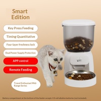 Distributeur automatique intelligent de nourriture pour animaux de compagnie avec caméra, contrôle par application WiFi, 3L, en plastique, avec minuterie, pour la maison et les animaleries