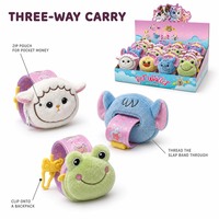 Portefeuille en peluche chat au design créatif personnalisé, mignon, avec porte-clés, porte-cartes, mini sac à dos et porte-monnaie
