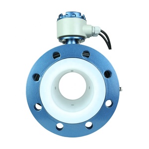 เครื่องวัดการไหลของน้ำแบบแม่เหล็กไฟฟ้าชนิดเชื่อมต่อแบบหน้าแปลน Dn 100 PT900 พร้อมระบบส่งข้อมูลทางไกล - Product Image 4