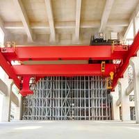 Pont roulant européen à double poutre 25T, entraînement 3-en-1 VFD, déplacement fluide, positionnement précis pour moteur de pompe, machine complète hors ligne