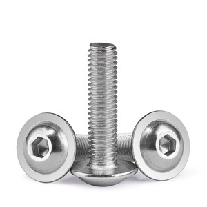 Tornillo de <span class=keywords><strong>Cabeza</strong></span> Redonda con Arandela y Collarín, <span class=keywords><strong>Hexagonal</strong></span>, de Acero Inoxidable 304 A2, ISO7380.2, M2 M2.5 M3 M4 M5 M6 M8 - Product Image 1