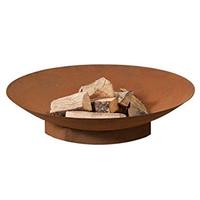 Brasero pour barbecue en acier corten personnalisé Foyer de jardin Trésors de barbecue Grand brasero rond en acier corten