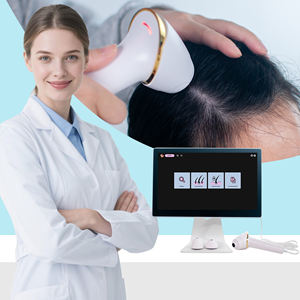 Détecteur de cuir chevelu LCD 15.6 pouces analyseur de peau de cheveux <span class=keywords><strong>Microscope</strong></span> follicule pileux 50/100/200X caméra Scanner - Product Image 1