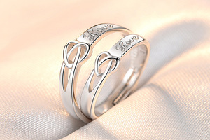 Merryshine 2025 cobre compromiso boda diamante aniversario anillo clásico mariposa Forma parejas Día de San Valentín - Product Image 3