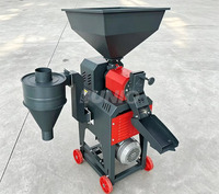 Décortiqueuse de riz domestique haute performance à utilisation facile avec collecteur cyclonique pour le décorticage du paddy