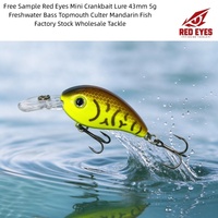 Leurre Crankbait Mini Red Eyes 43mm 5g pour Eau Douce, Bass, Topmouth Culter, Poisson Mandarine - Stock Usine, Vente en Gros, Matériel de Pêche