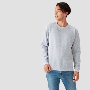 เสื้อสเวตเชิ้ตผู้ชายคุณภาพสูงแบบโอเวอร์ไซส์ สีพื้น สำหรับฤดูใบไม้ร่วง บุผ้าฟลีซ เป็นมิตรกับสิ่งแวดล้อม ปักลายตามสั่ง ขายส่ง - Product Image 3