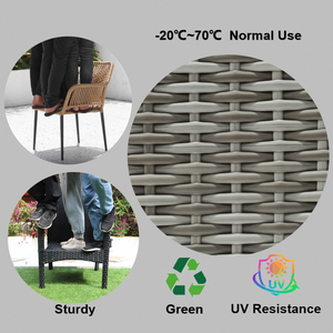 Rond PE rotin tissage plastique rotin <span class=keywords><strong>osier</strong></span> pour meubles - Product Image 3