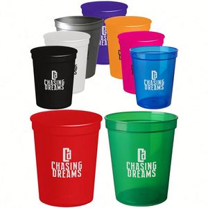 Vaso de Estadio Personalizado con Diseño de Texto y Logotipo, Libre de BPA, Vasos de Plástico para Cerveza, Bodas, Fiestas, Eventos, Cumpleaños, Celebraciones - Product Image 1